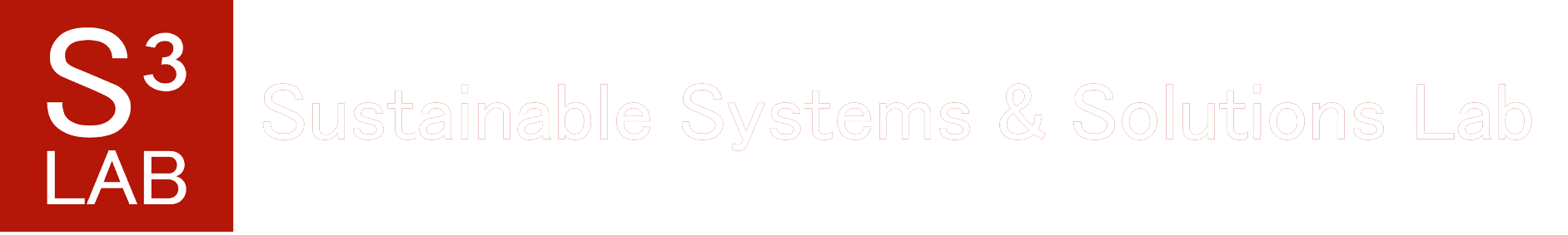 S³Lab: Sustainable Systems & Solutions Lab